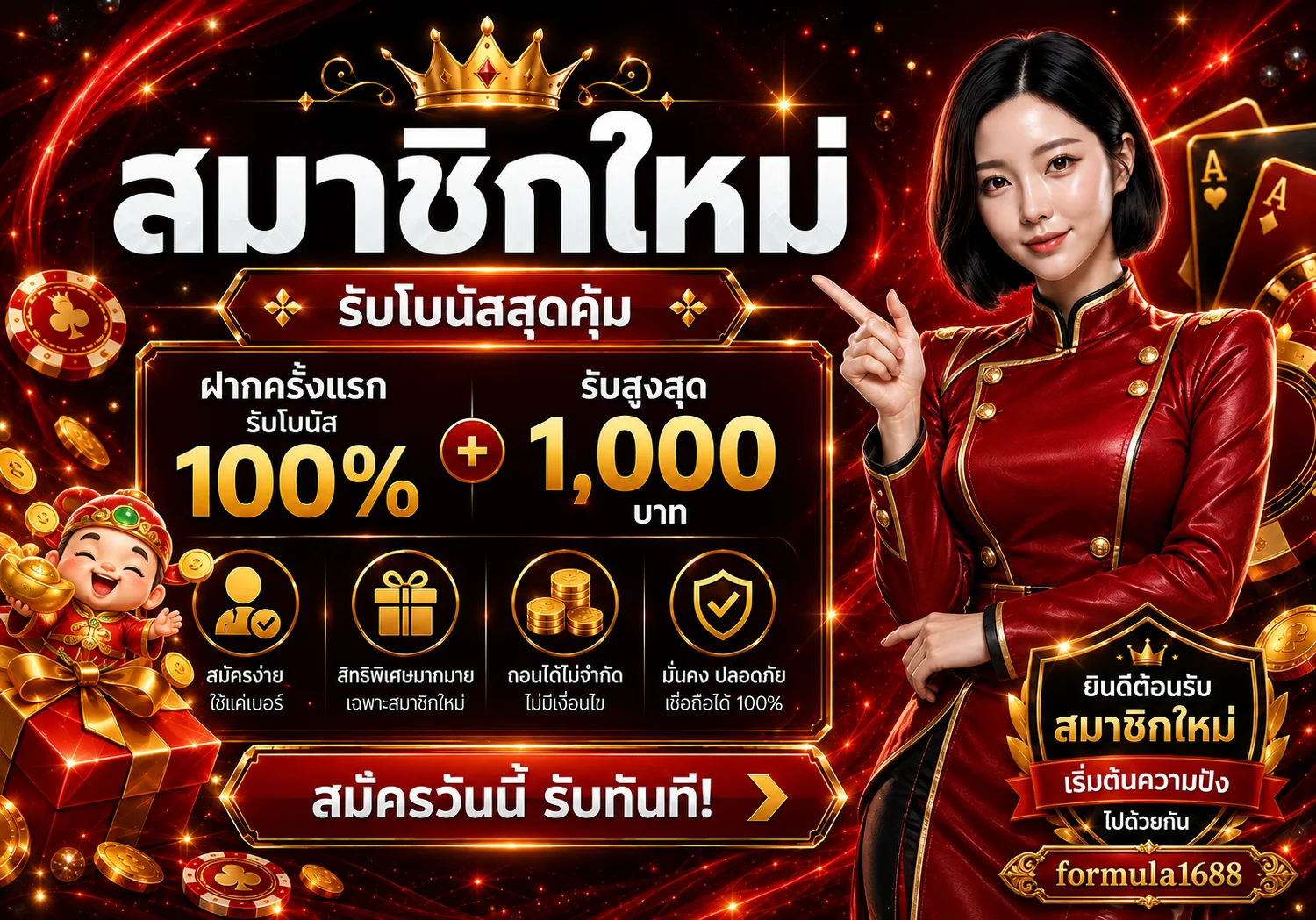 formula1688 โปรโมชั่นสมาชิกใหม่